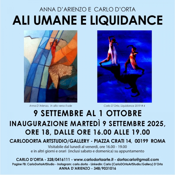 Anna D'Arienzo e Carlo D'Orta. Ali umane e liquidance