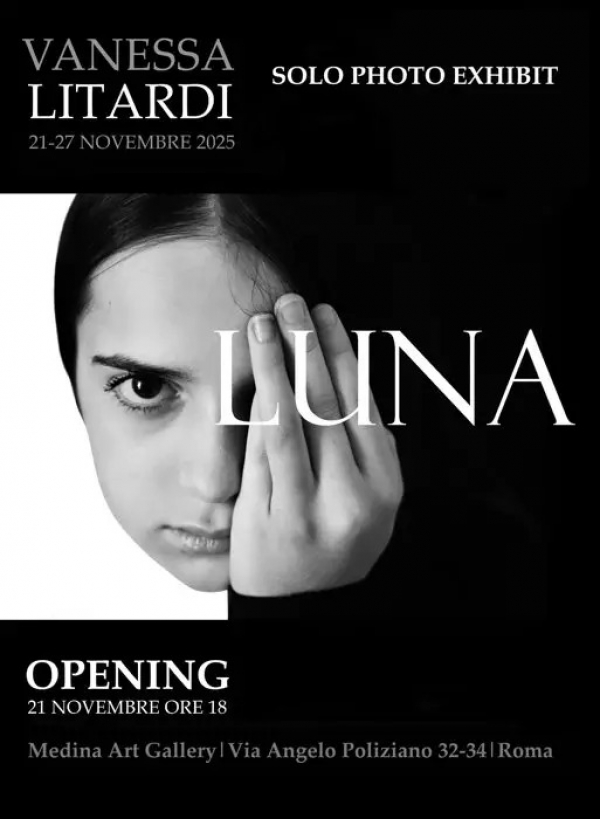Luna. Venerd&igrave; 21 novembre a Medina Art Gallery inaugurazione della mostra di Vanessa Litardi: ritratti statuari, cristallizzati, abitati da sguardi penetranti o mani che danzano, diventano simboli archetipici