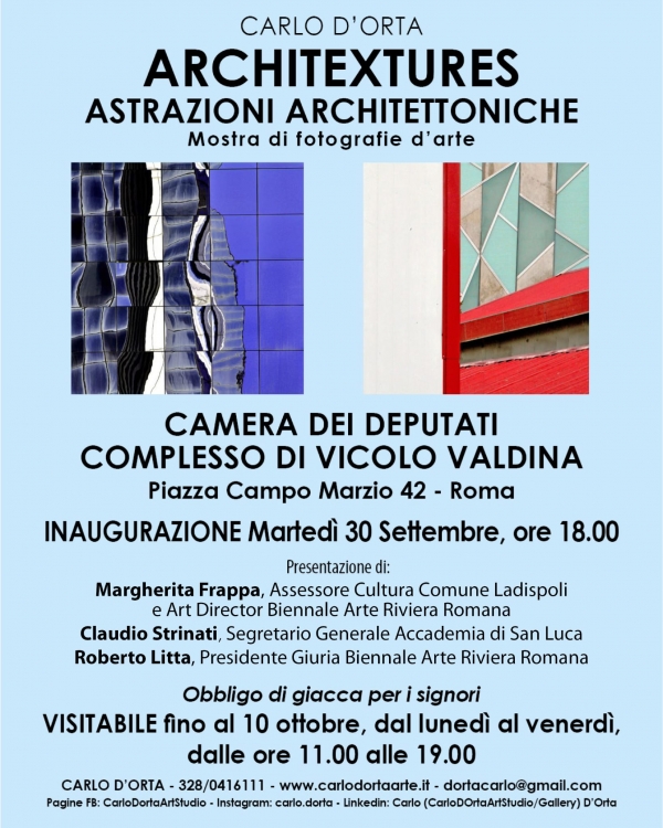 Carlo D'Orta. Architextures. Astrazioni architettoniche