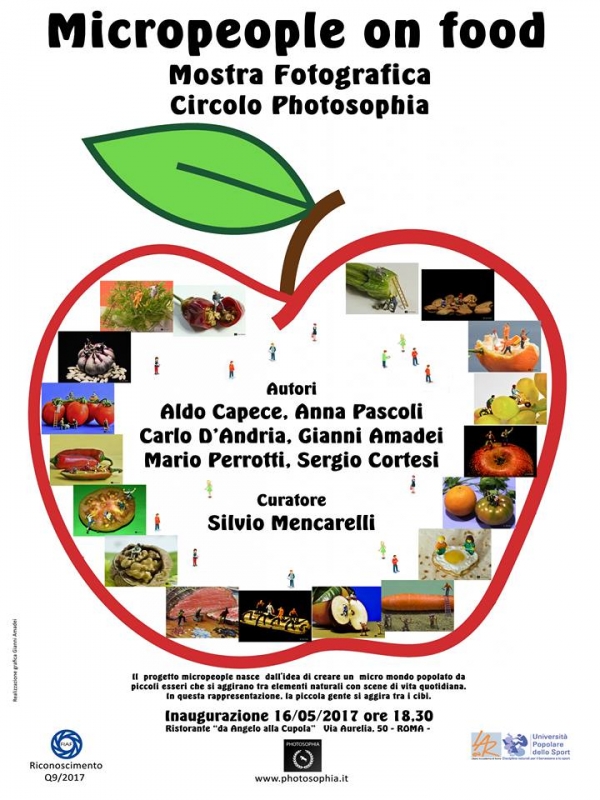 Micropeople on food